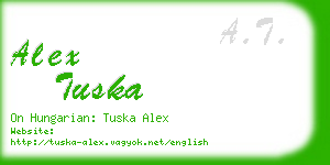 alex tuska business card